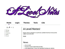 Tablet Screenshot of alevelnotes.com